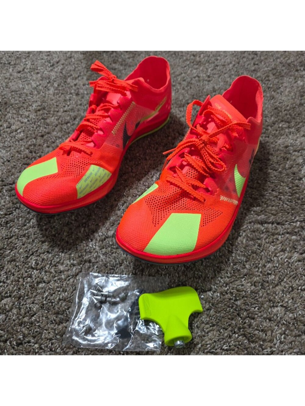 Nike ZoomX Dragonfly XC Cross Country Spikes Mens 10 DX7992-800 w/8 Pins